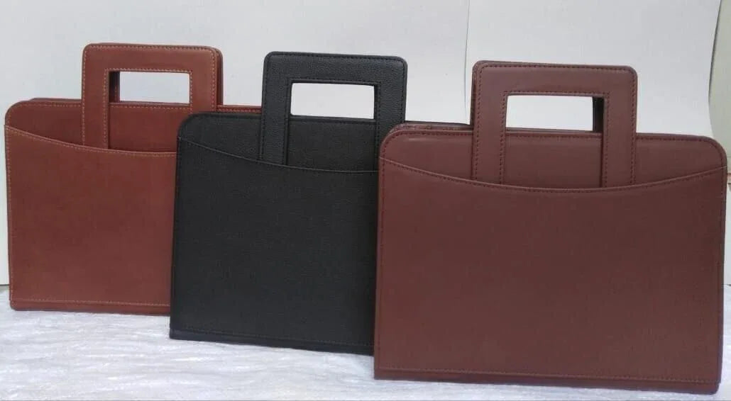 Genuine Leather Men's Briefcase Travel Office Bag