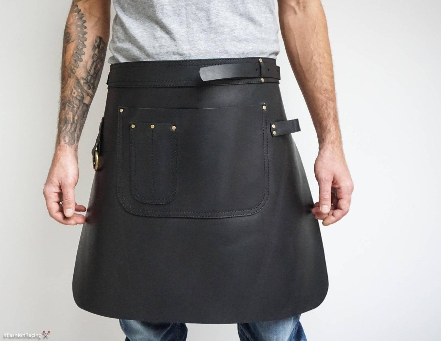 Half Waist Real Leather Apron