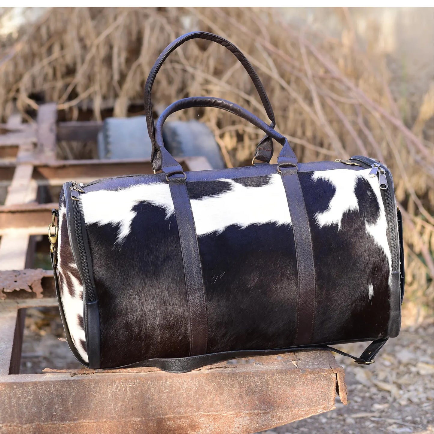 Duffle Weekender Bag Cowhide