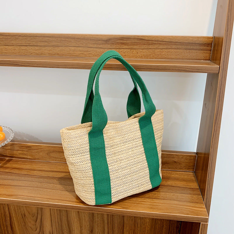 women small woven beach summer bag