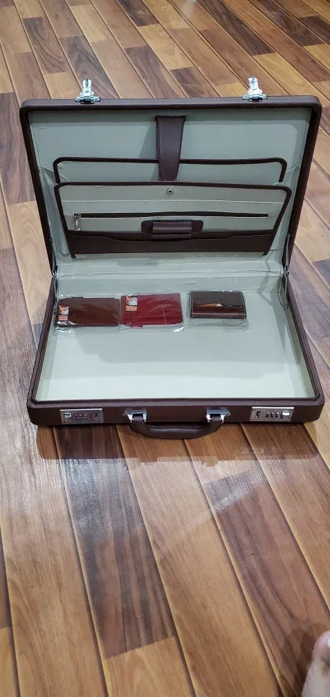 Original Leather Briefcase Bag File bag