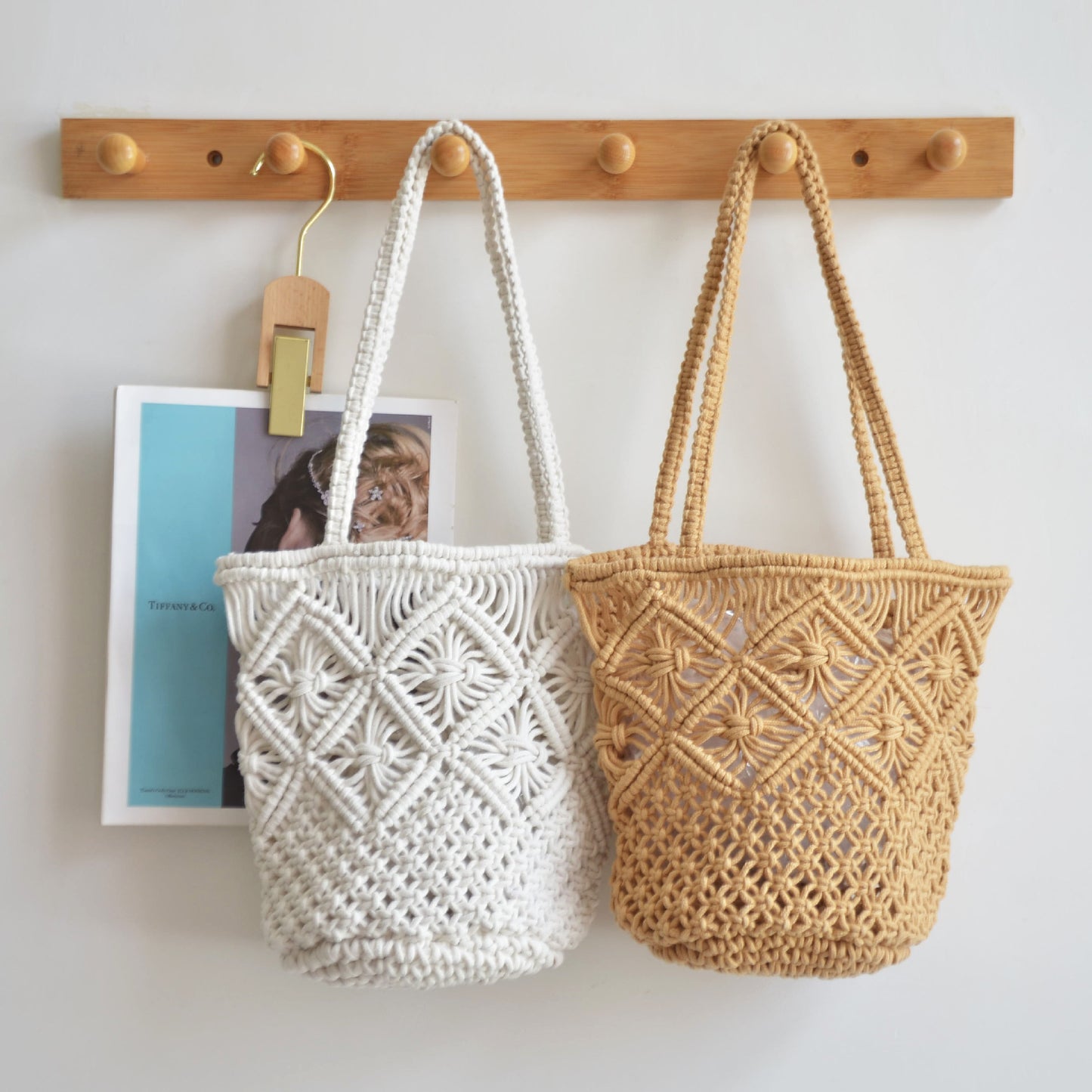 Straw Shoulder Purse for Women Woven Crochet