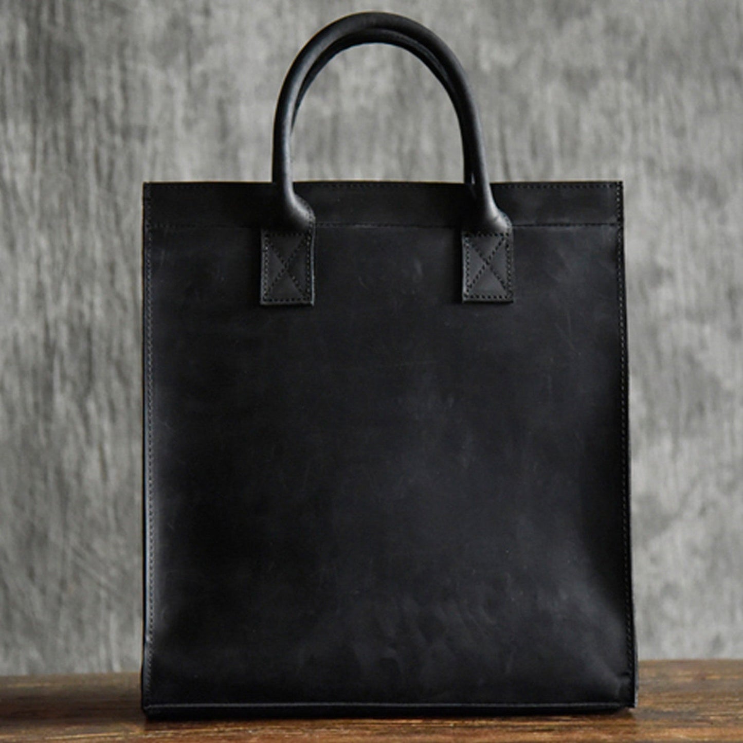 Genuine Real Cowhide Leather Tote Bag