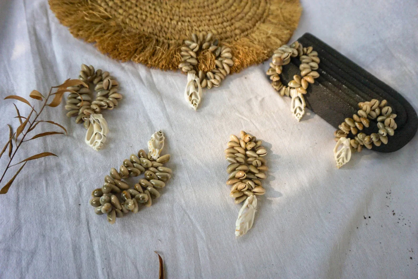 Cowrie Seashells Napkin Ring