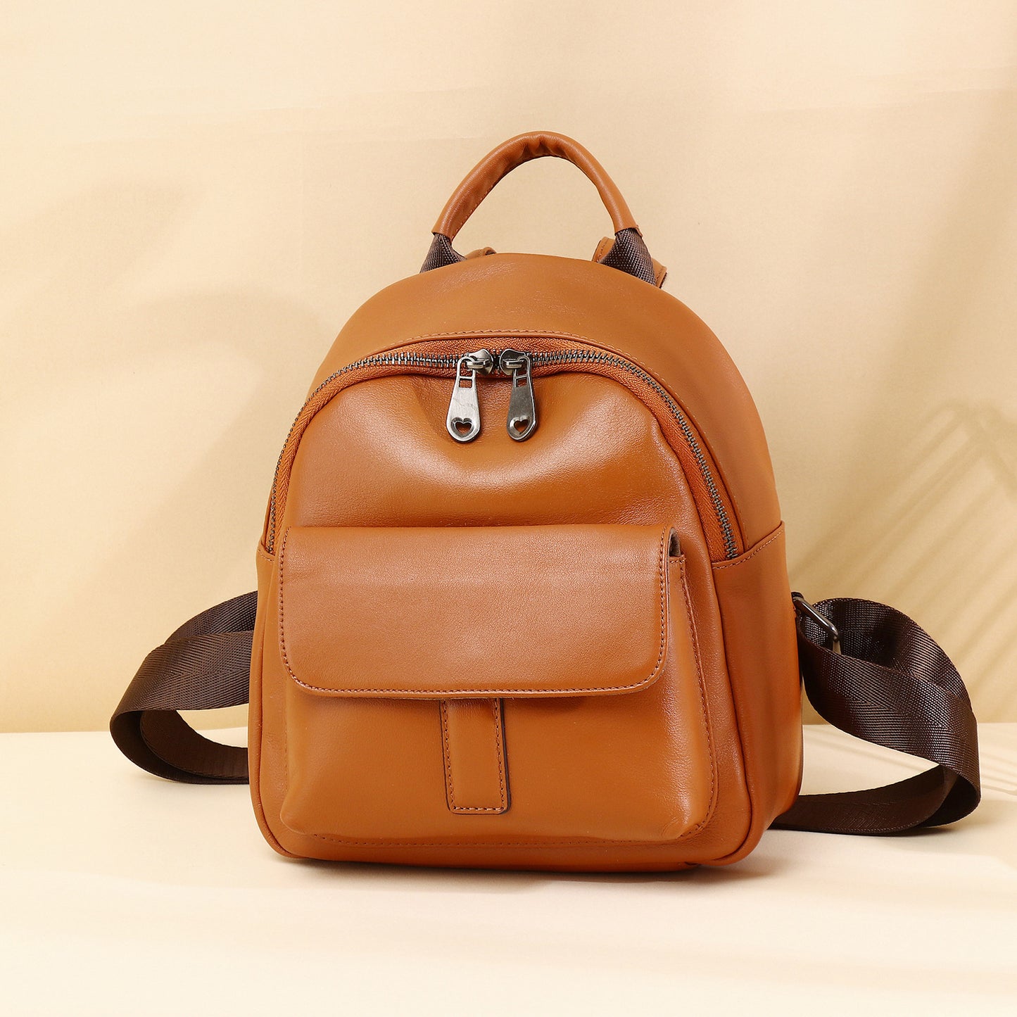 Mini Genuine Leather Backpack for Women