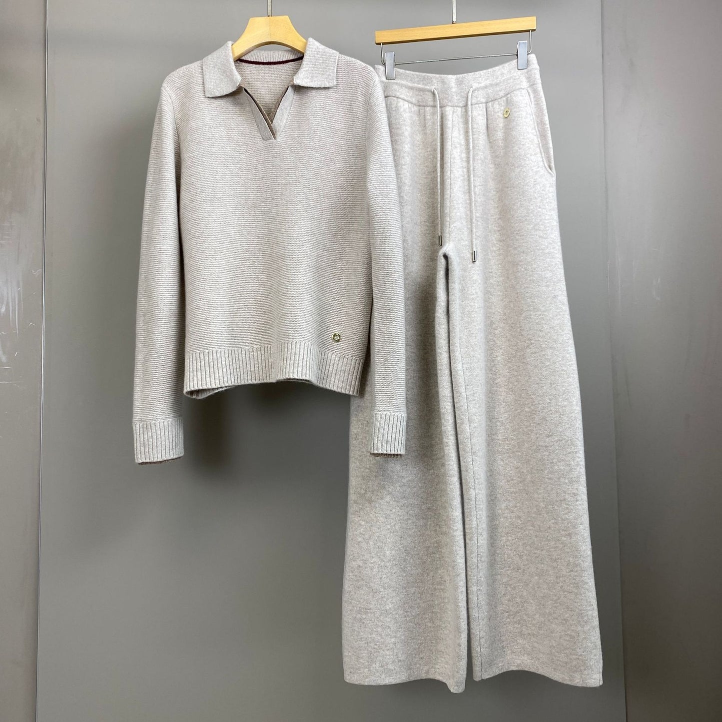 Women’s Real Cashmere Sweater and Pants Lounge Set