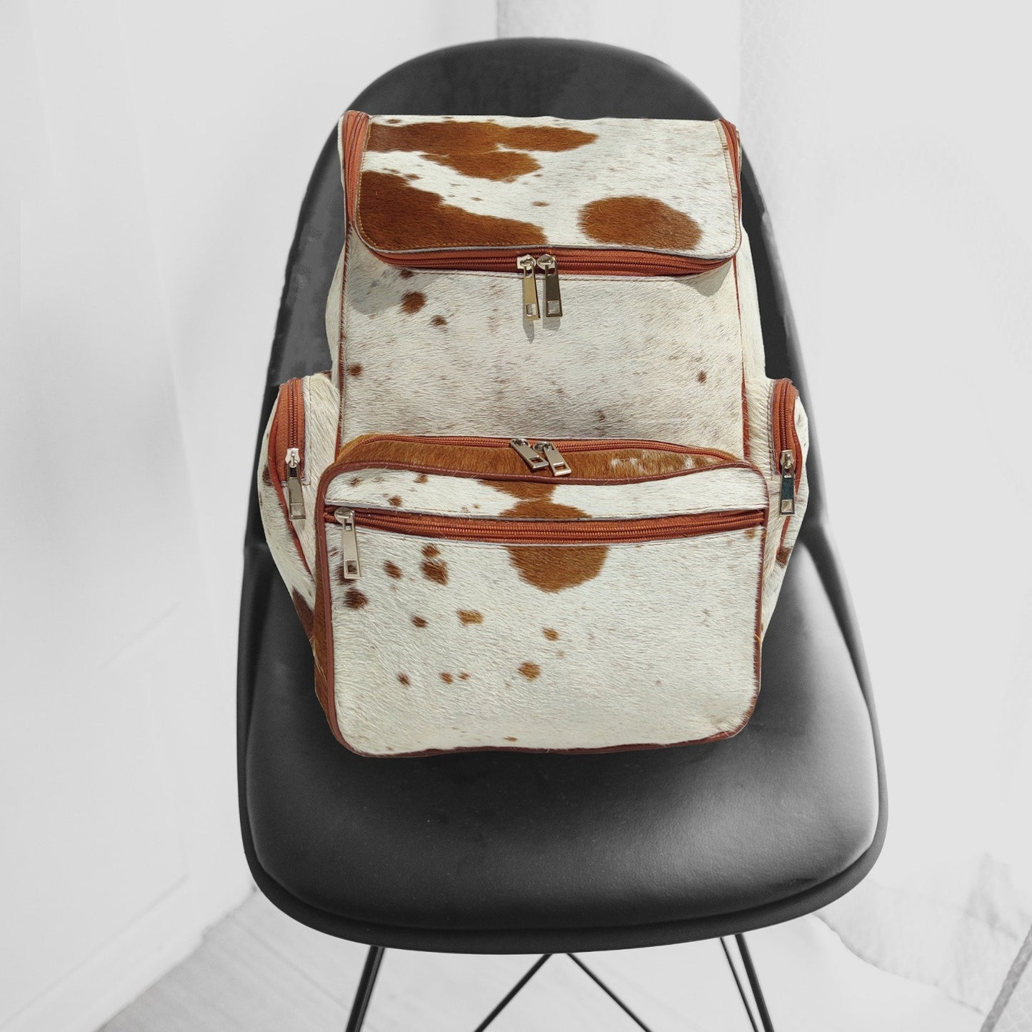 Cowhide Book Backpack