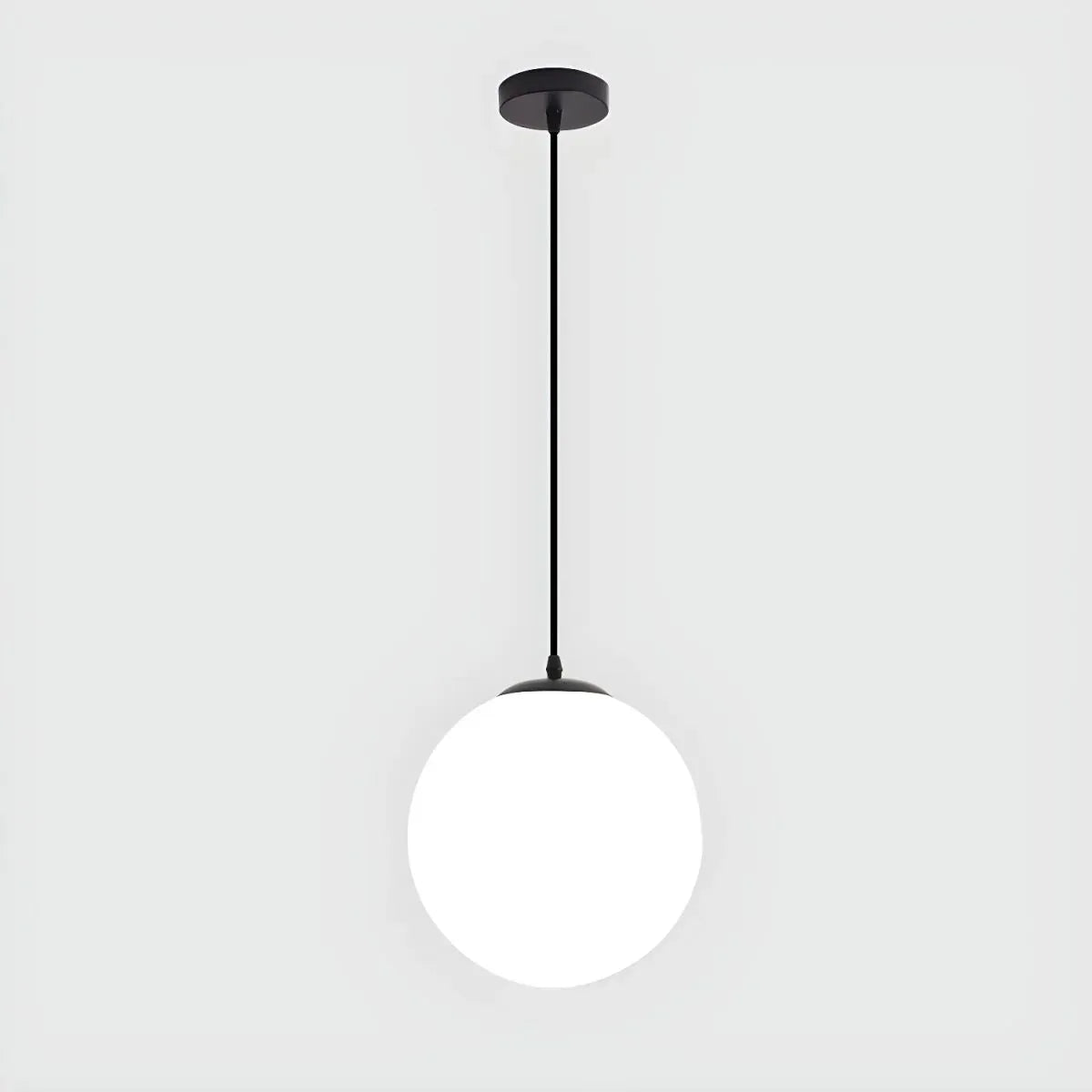 Globe Pendant Light Modern Black Ceiling Lamp