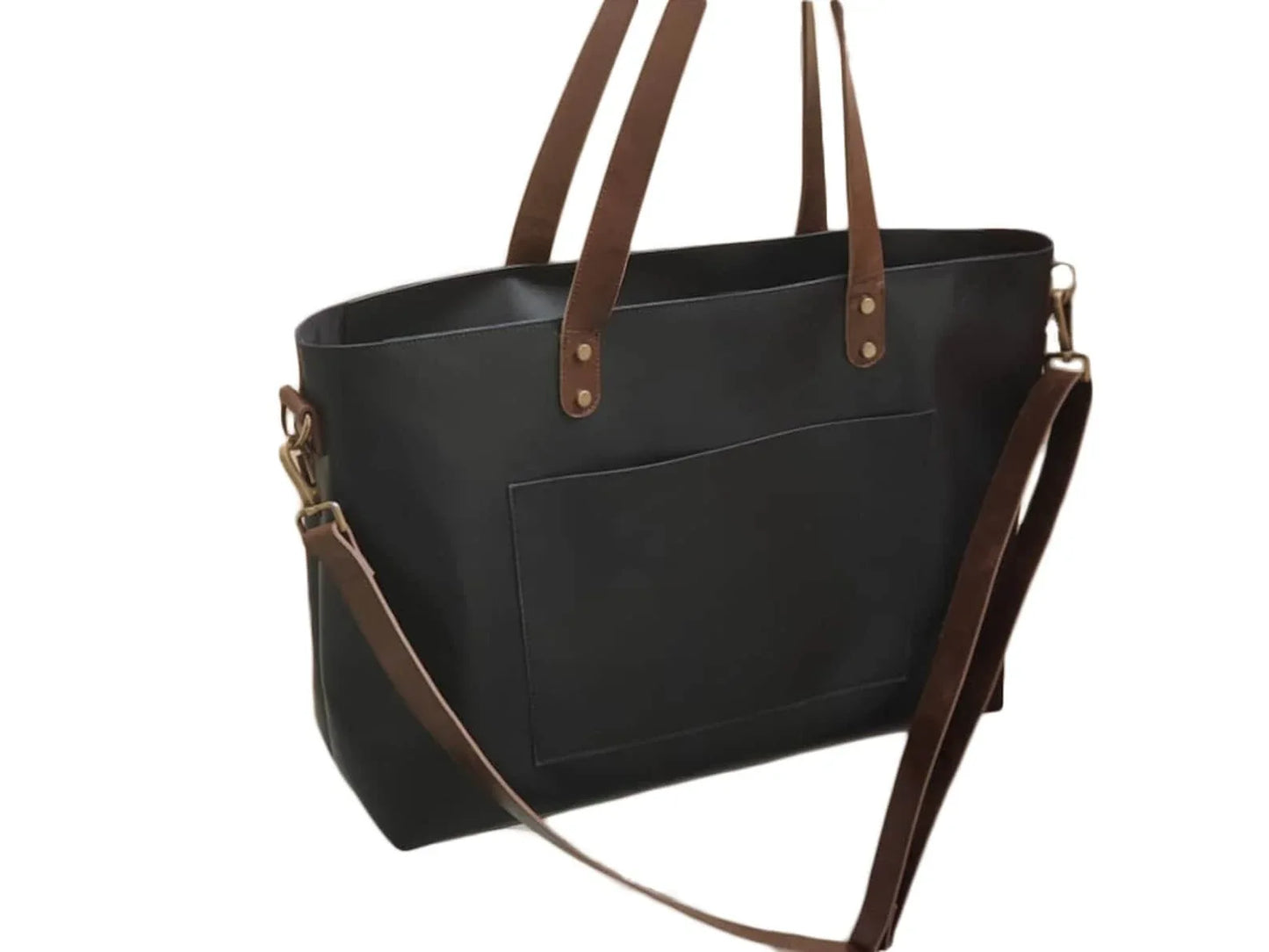 Leather Tote Laptop Bag For Women