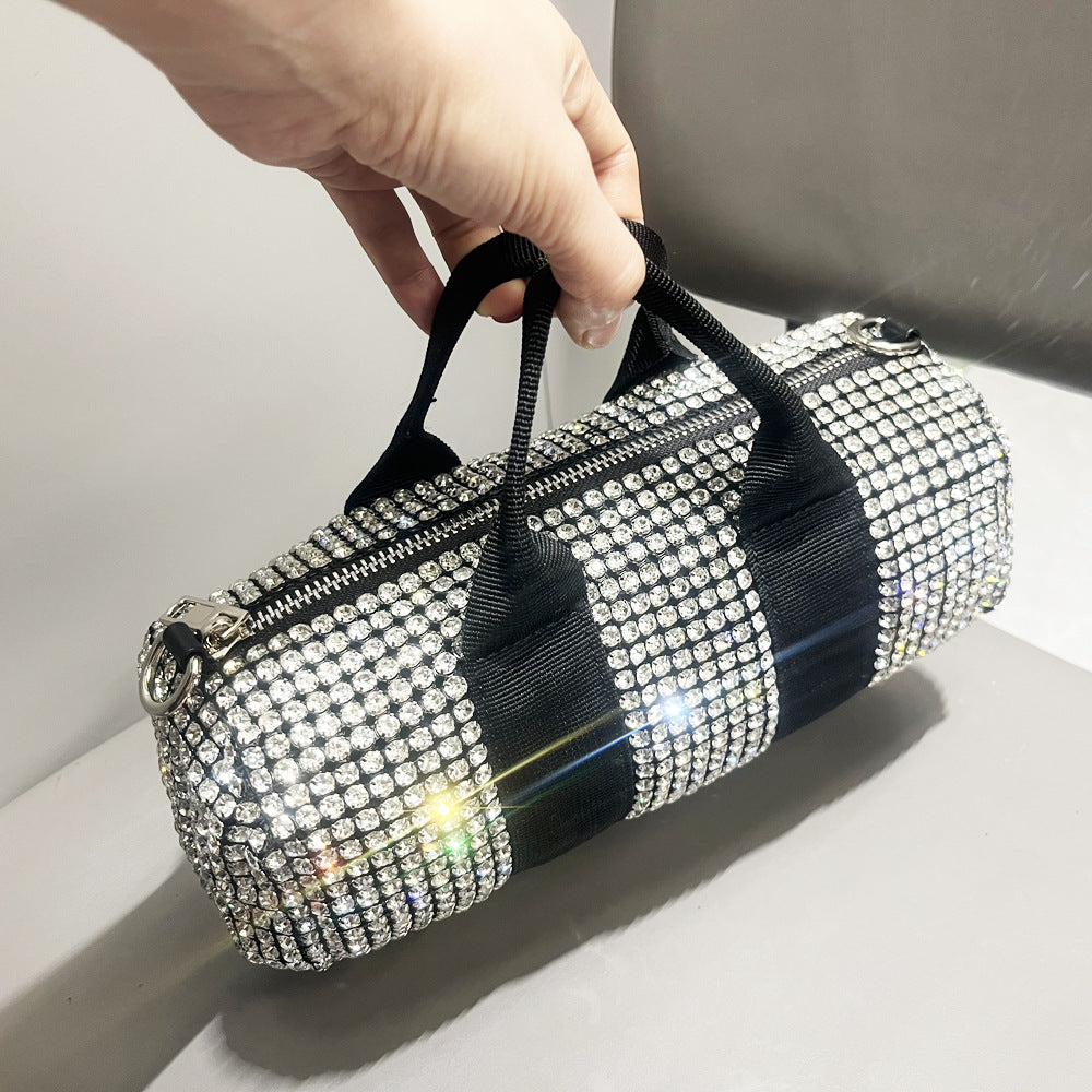 crystal evening shoulder clutch bag