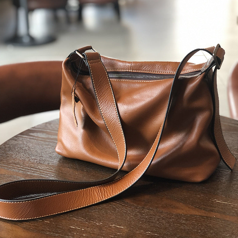 Women Leather Messenger Bag Office Crossbody Purse