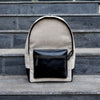 Real Leather And Jute Backpack