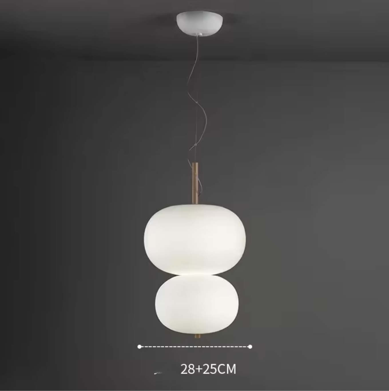 Nordic Double Globe Pendant Lamp Ceiling Light