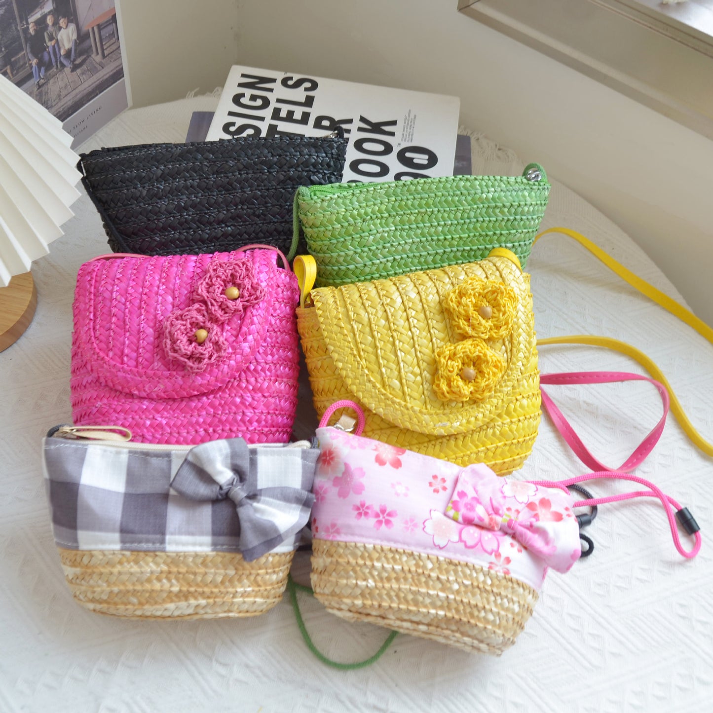 Crossbody Straw Bags For Kids