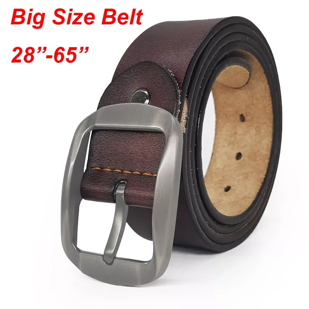 Genuine Leather Belt for Men With Heavy-Duty Buckle