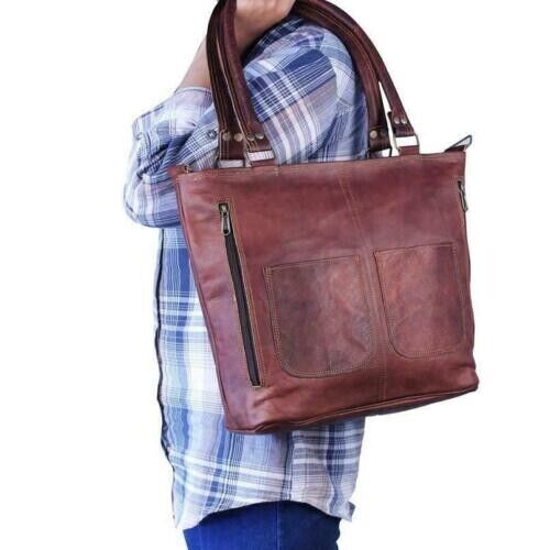 Western Style Leather Tote Bag