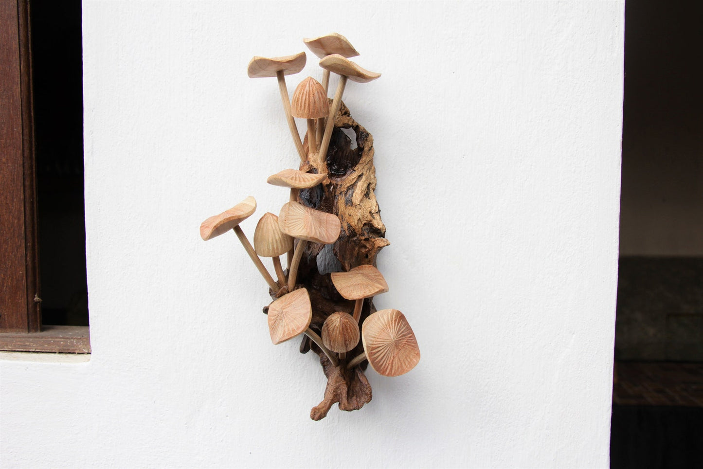 Wooden Mushroom Wall Decoration