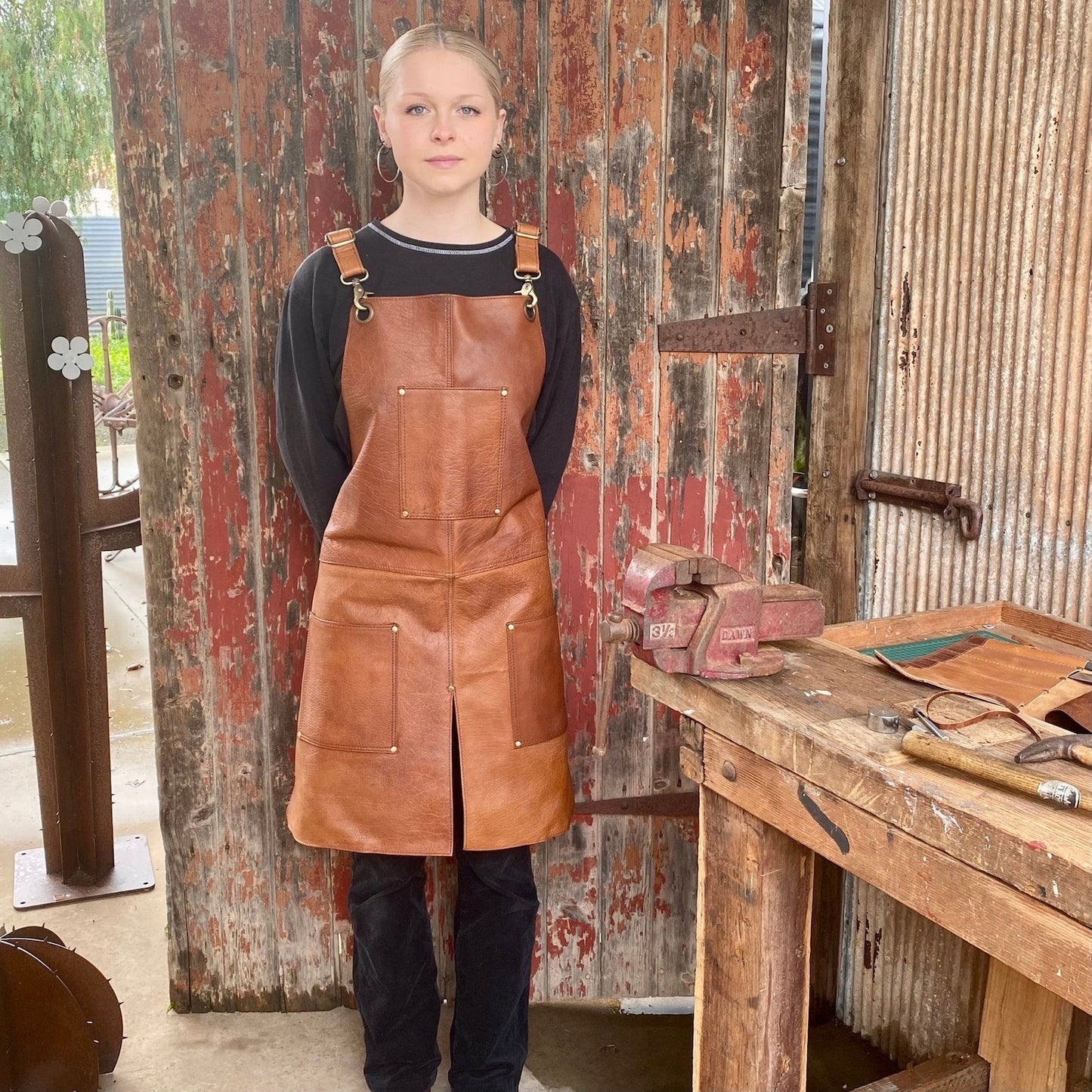 Real Leather Apron Woodworking Chef Blacksmith