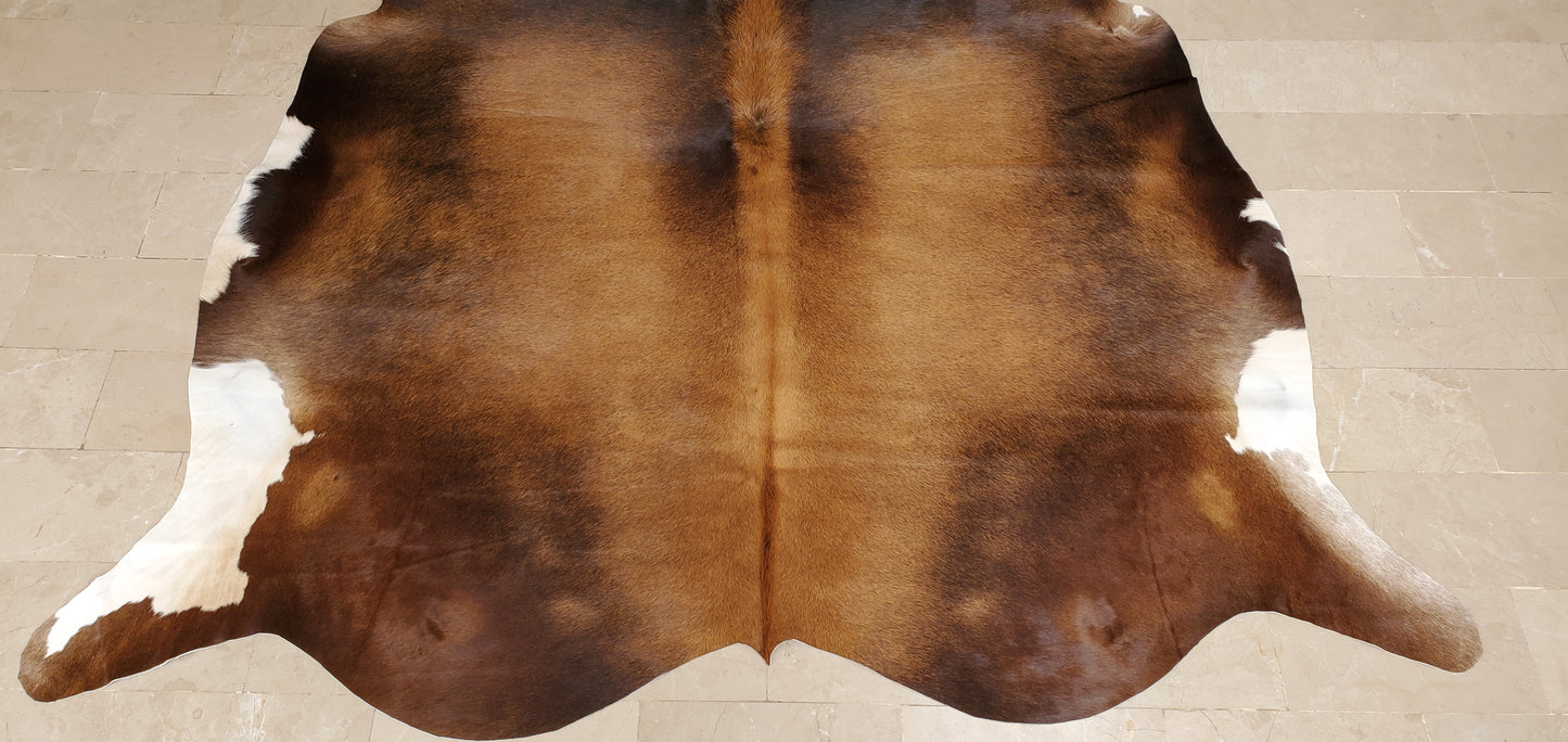 Extra Small Cowhide Rug Dark Tricolor