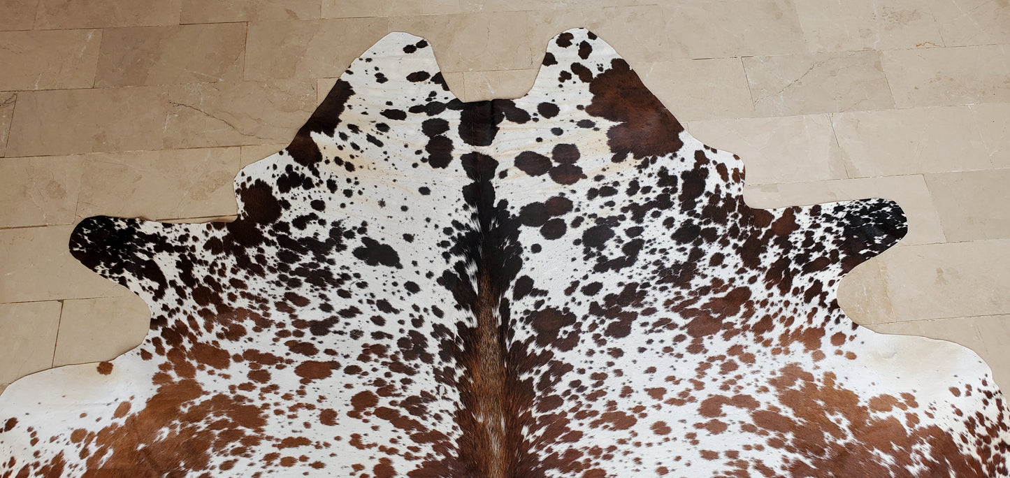 Small Spotted Tricolor Cowhide Rug