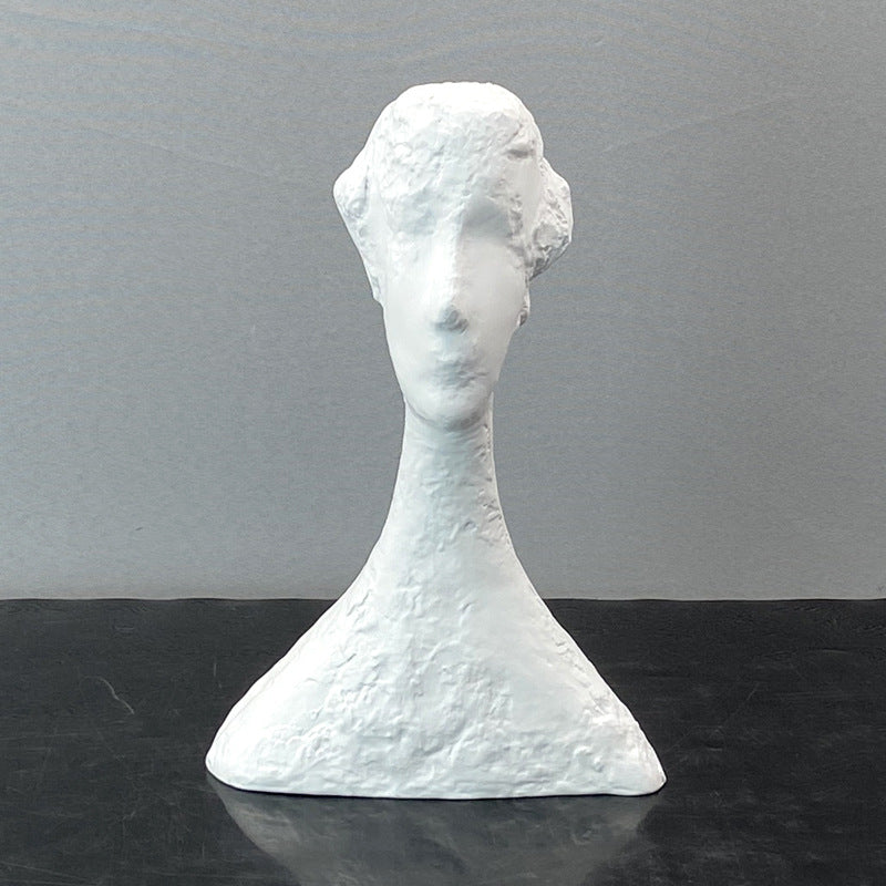 Modern Abstract Figure Resin Statue Nordic Art Portrait Sculpture