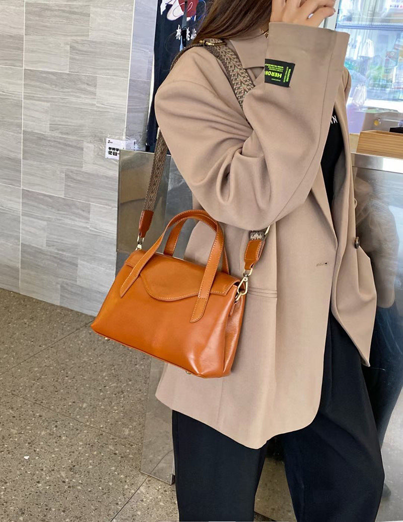 Genuine Leather Shoulder Handbag Crossbody