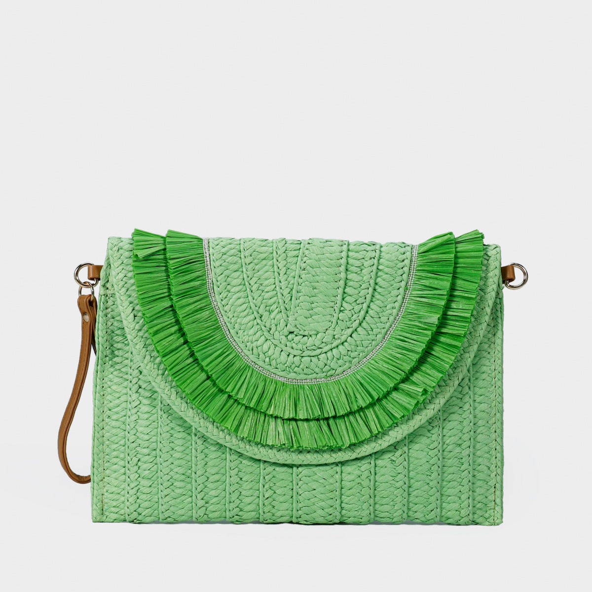straw summer envelope purse beach