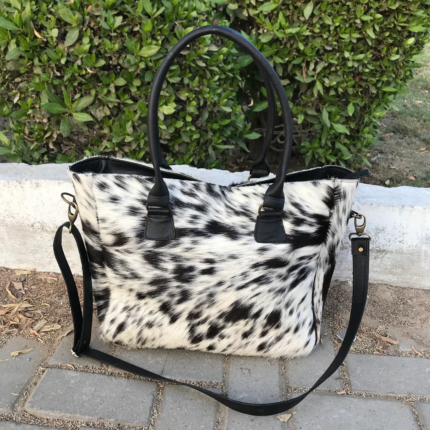Cowhide Purse Shoulder Carry On