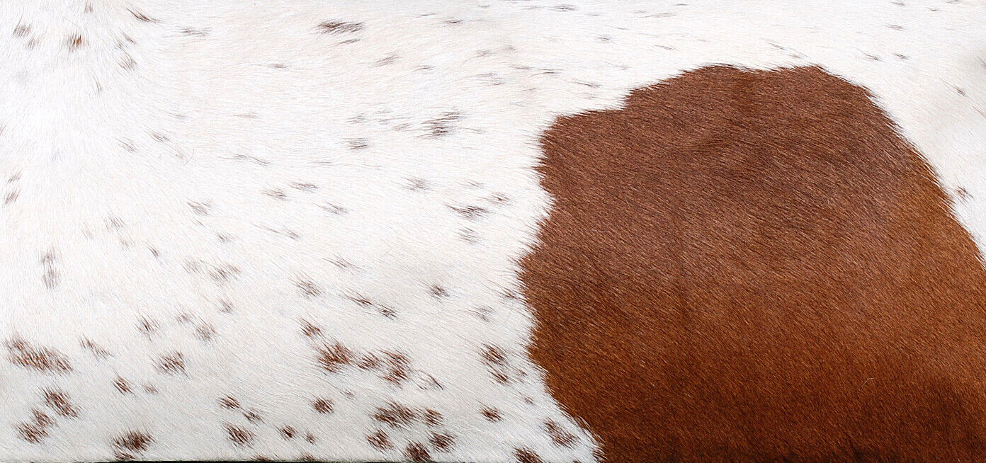 Real Brown White Cowhide Cushion Cover