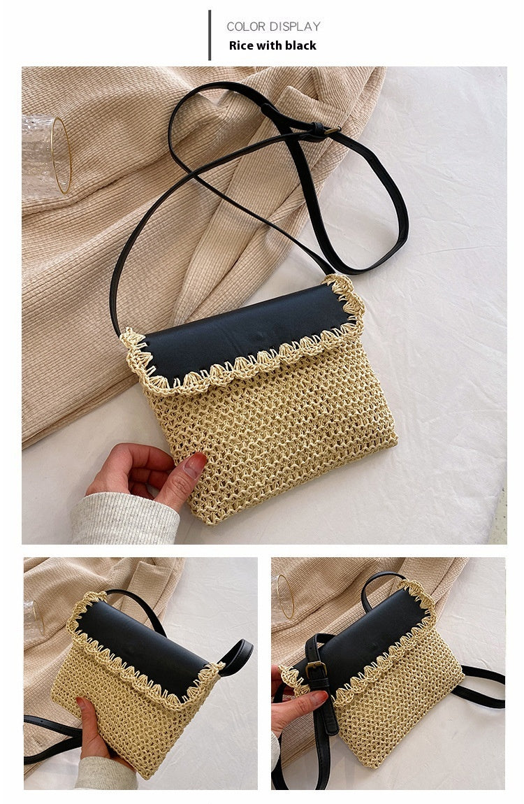 Woven Straw Crossbody Summer Beach Purse