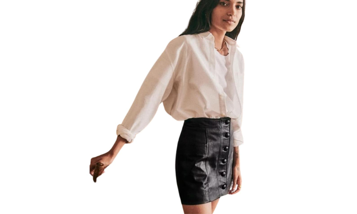 Custom Handmade Genuine Leather Skirt