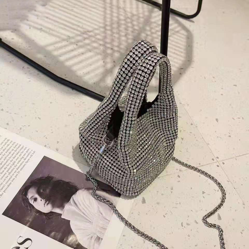 Mini Bucket Bag with Chain Strap