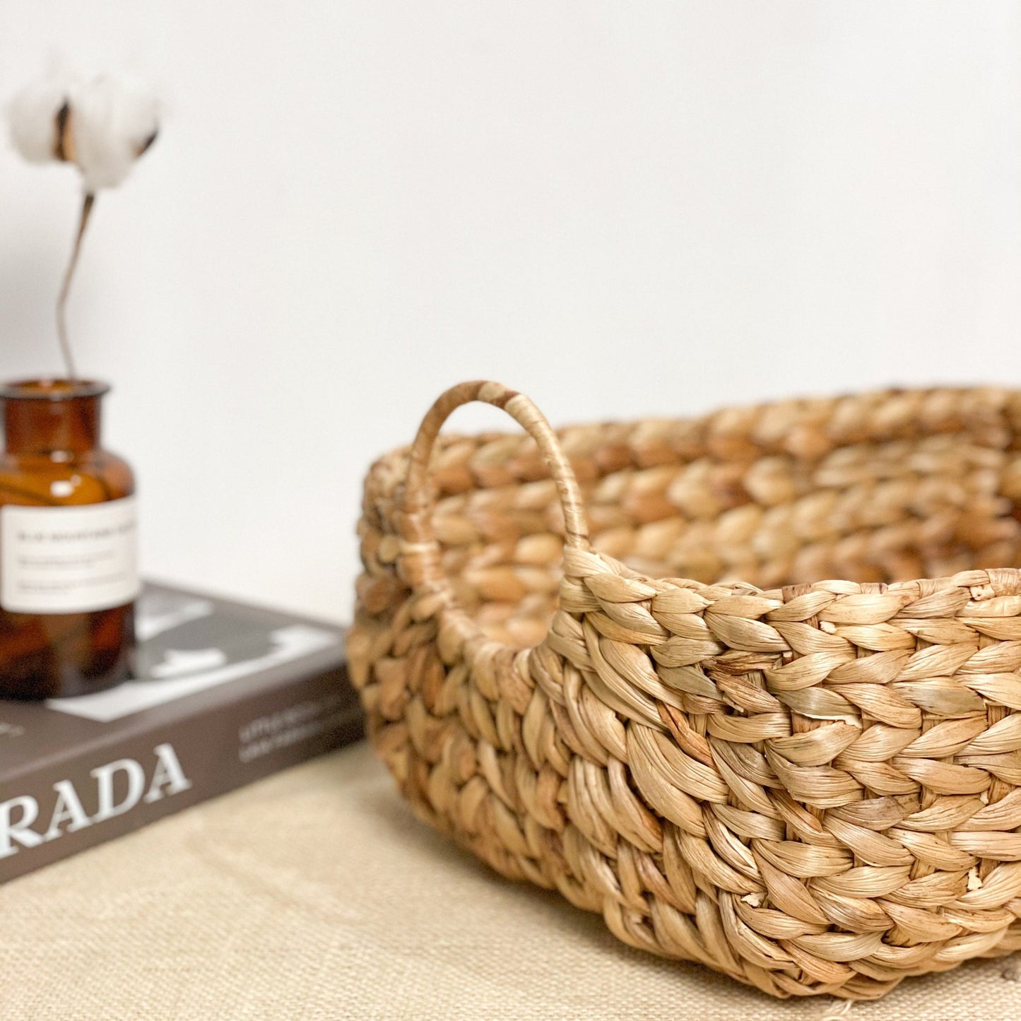 Set of 2 Water hyacinth storage basket