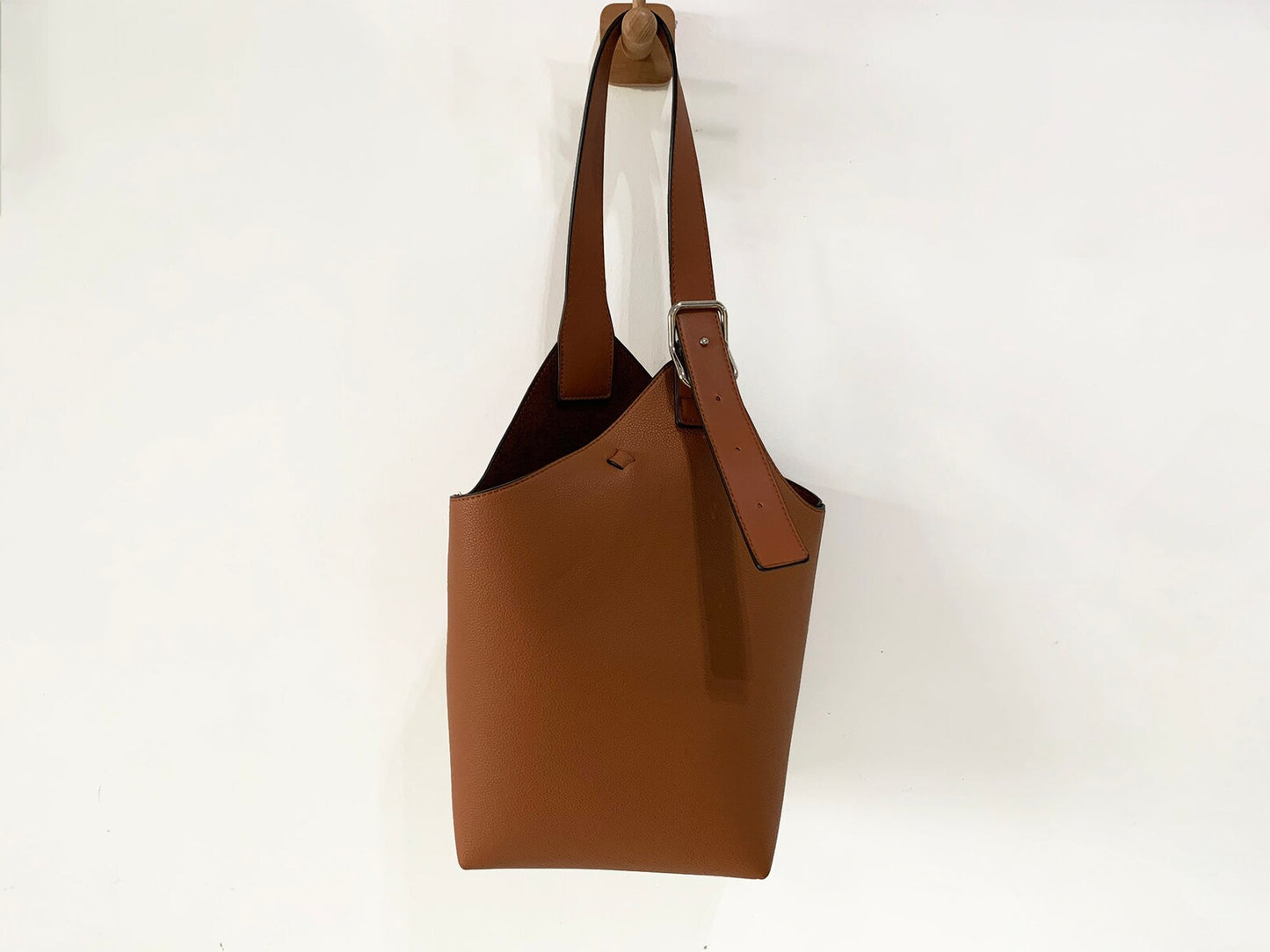 Genuine Leather Bucket Bag