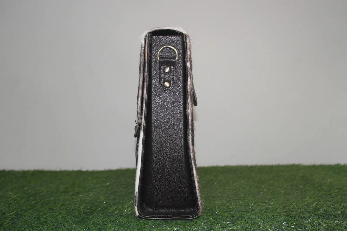 Tricolor Hair On Cowhide Briefcase Bag