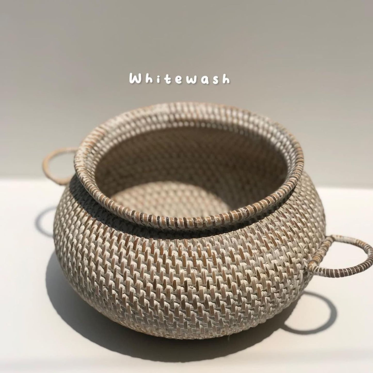 Natural rattan flower pot vase basket