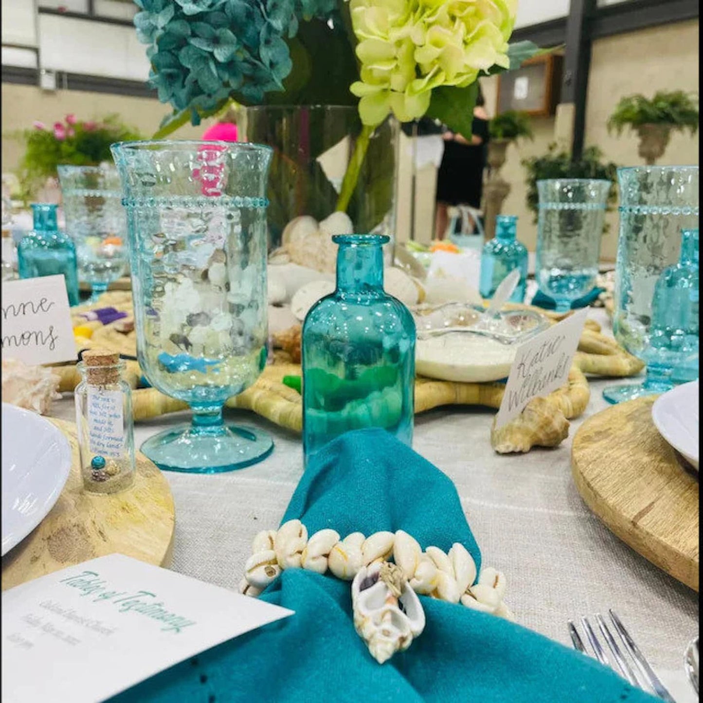 Cowrie Seashells Napkin Ring