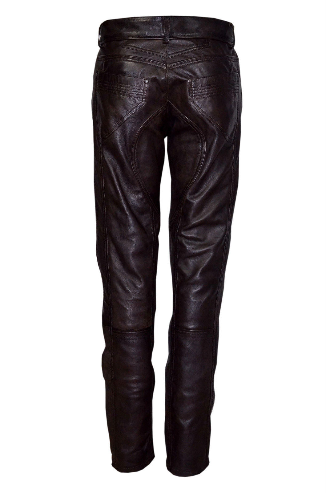 Leather Motorcycle Pants Slim Fit