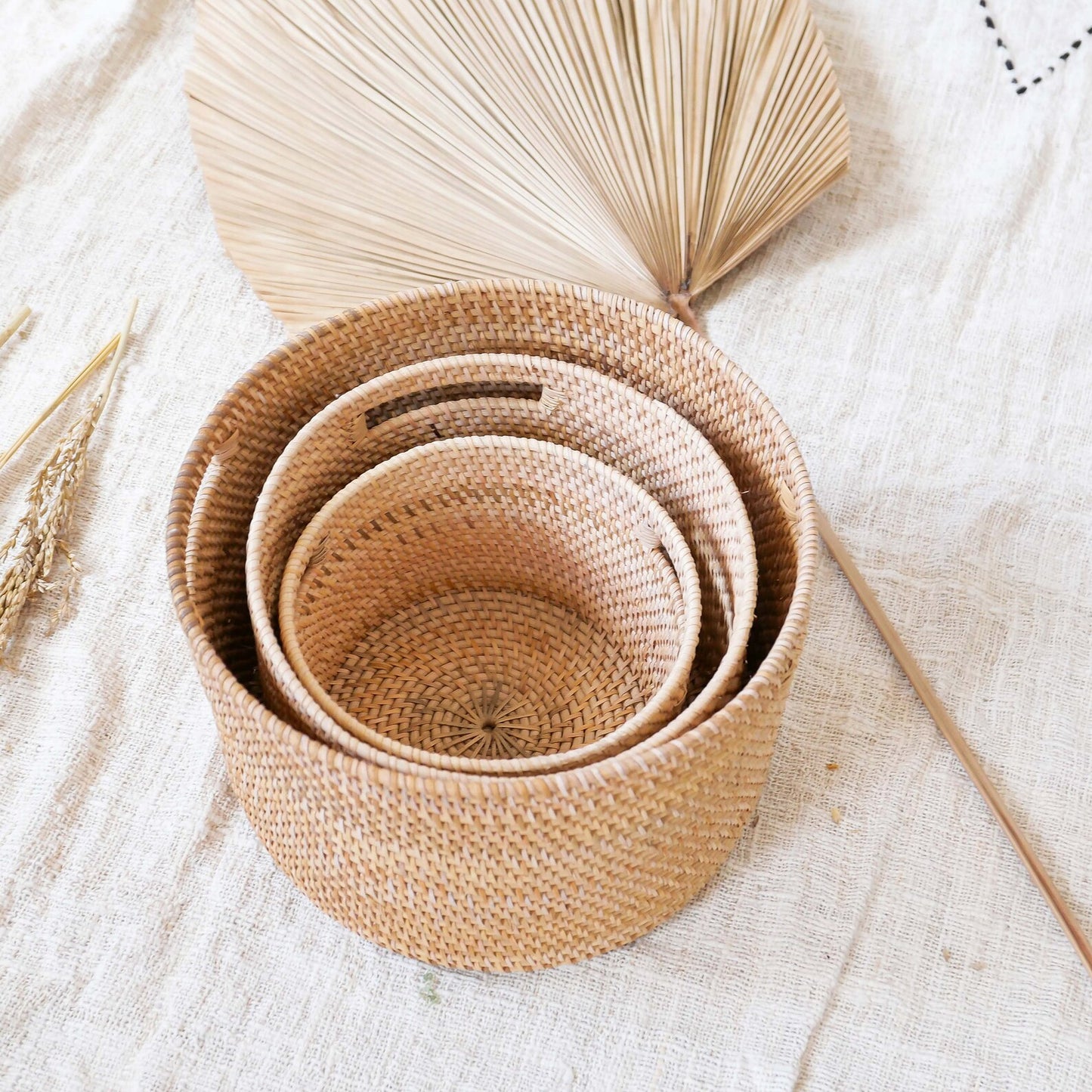 Wicker Storage Rattan Decorative Baskets