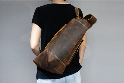 Genuine Real Leather Backpack Bag