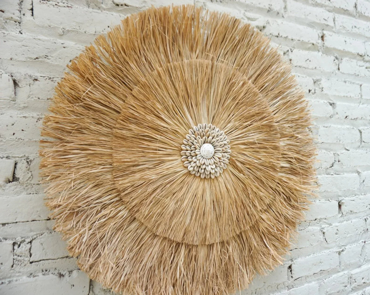 Extra large seagrass wall hanging nautical