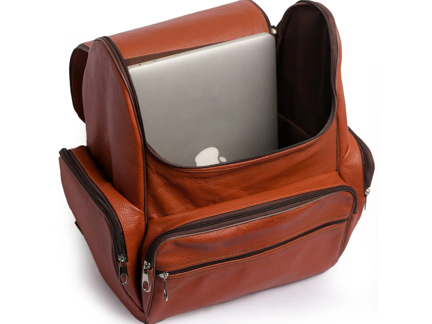 Premium Genuine Brown leather backpack