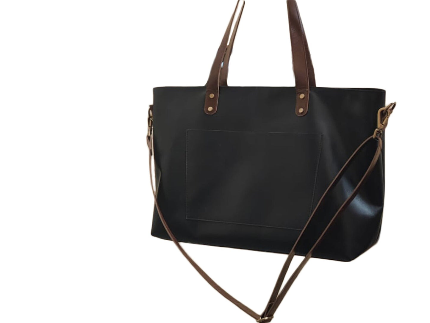 Leather Tote Laptop Bag For Women
