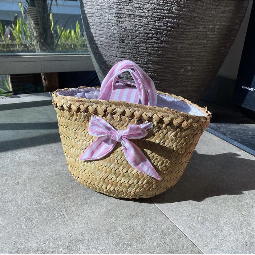 Handwoven Seagrass Rattan Handbag