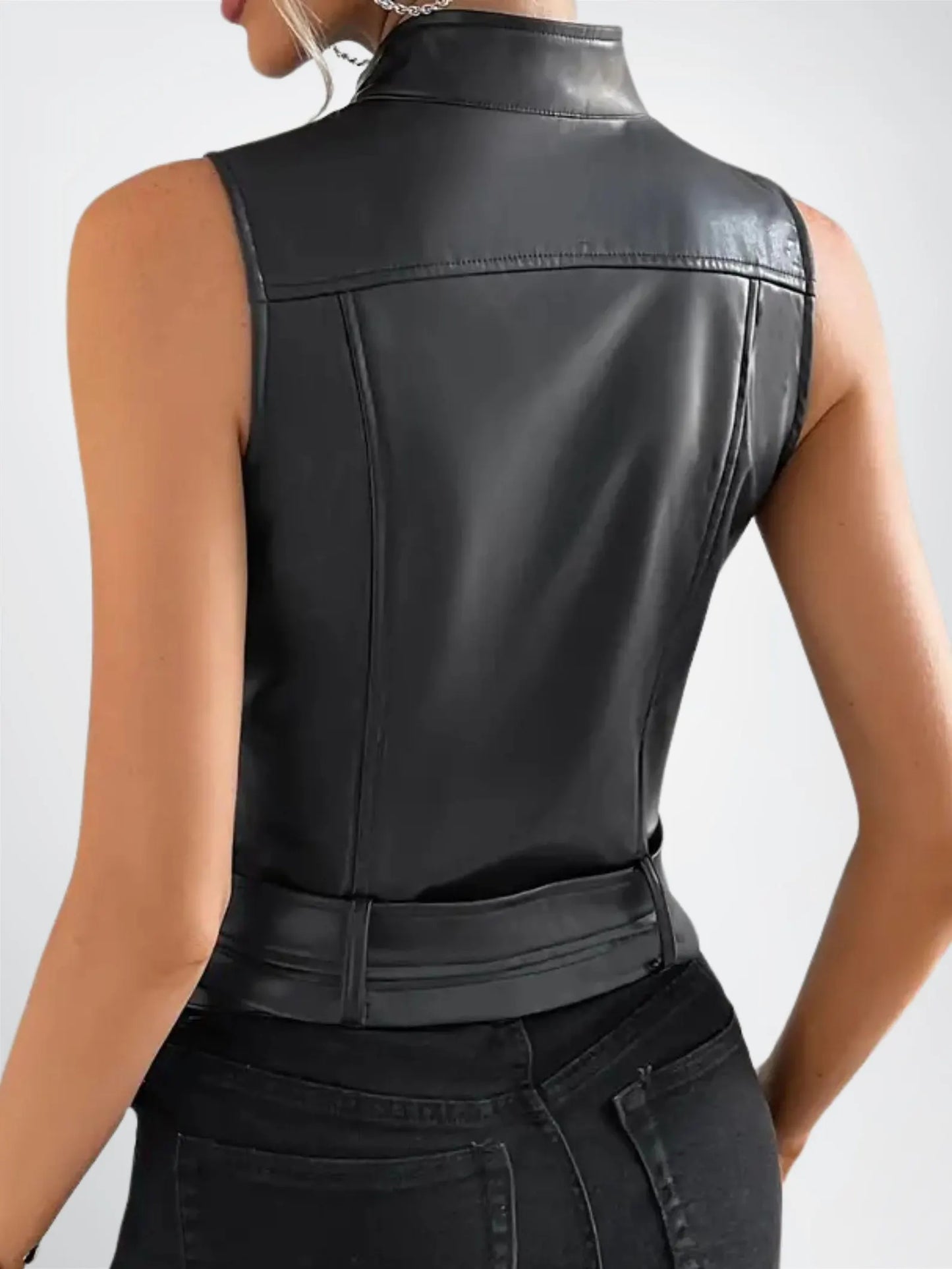 ladies leather vests motorcycle