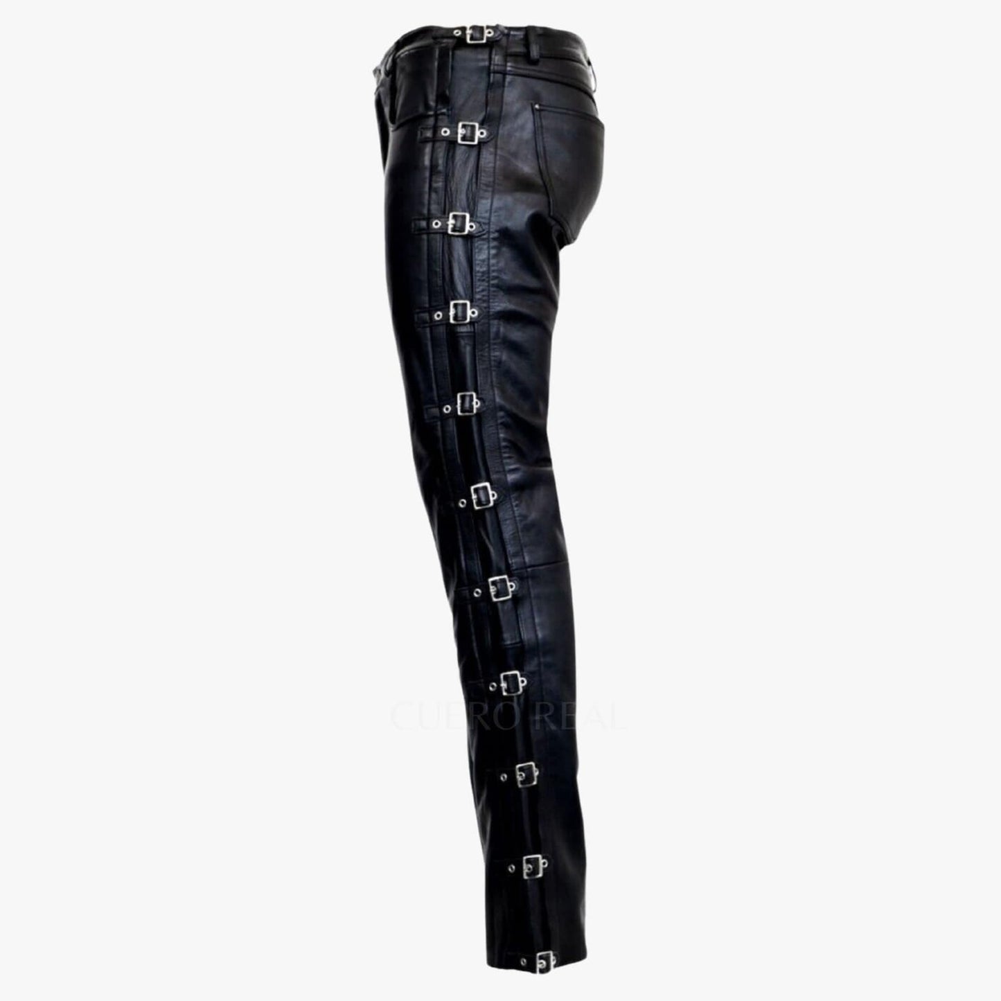 Genuine Black Leather Pants