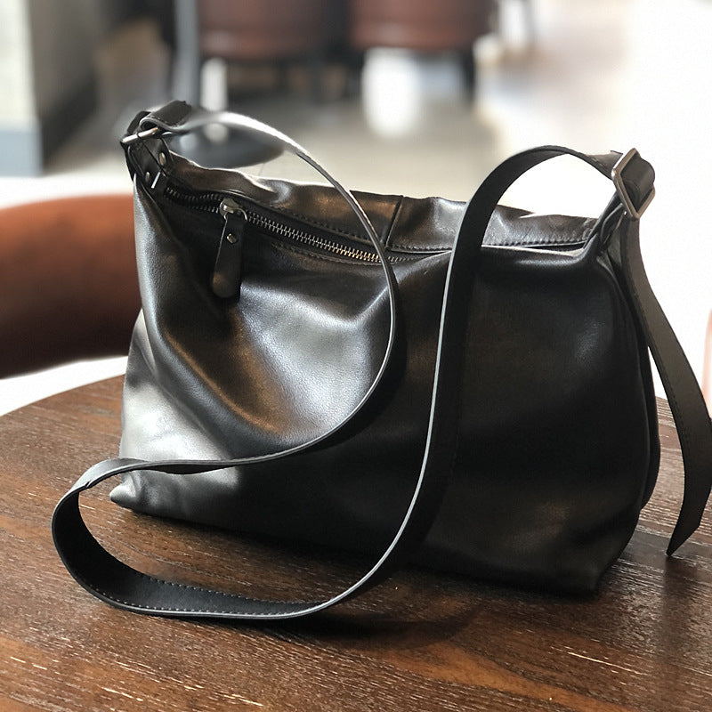 Women Leather Messenger Bag Office Crossbody Purse