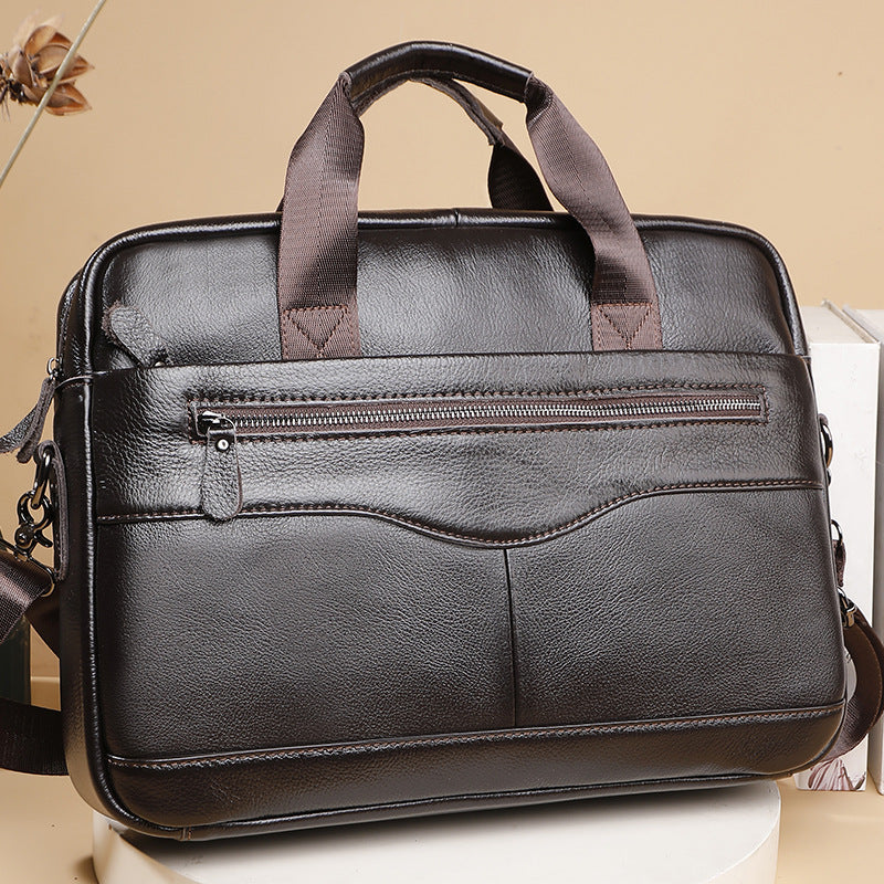 Genuine Leather Office Bag for Men Laptop Business Bag