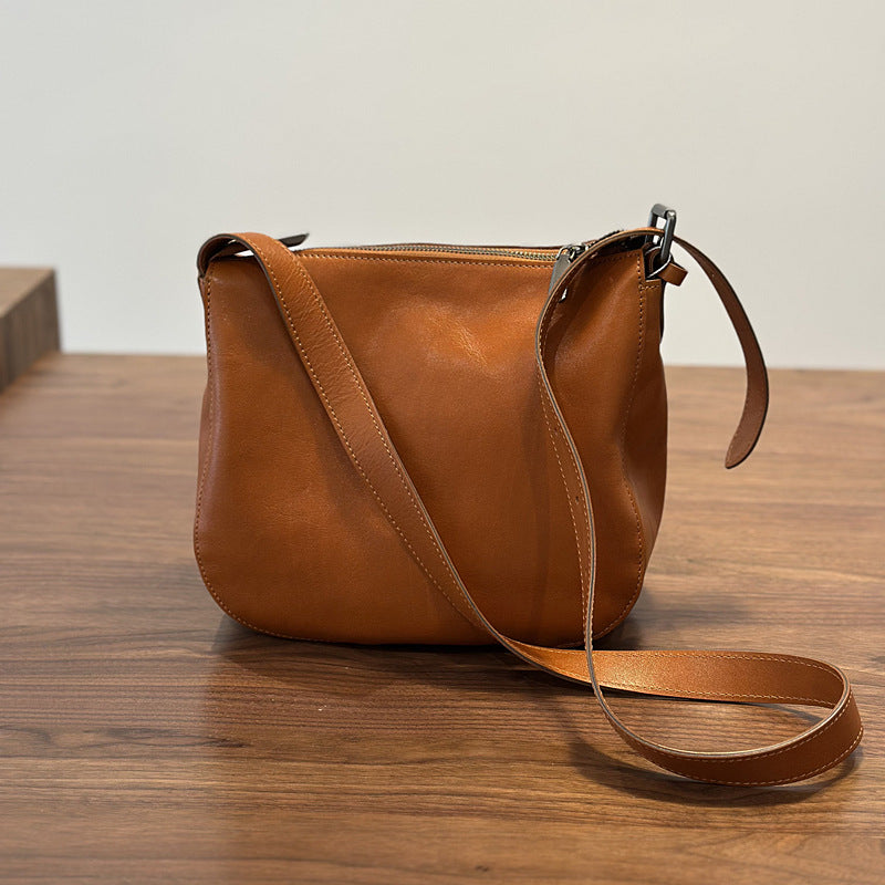 Women Genuine Leather Office Messenger Bag