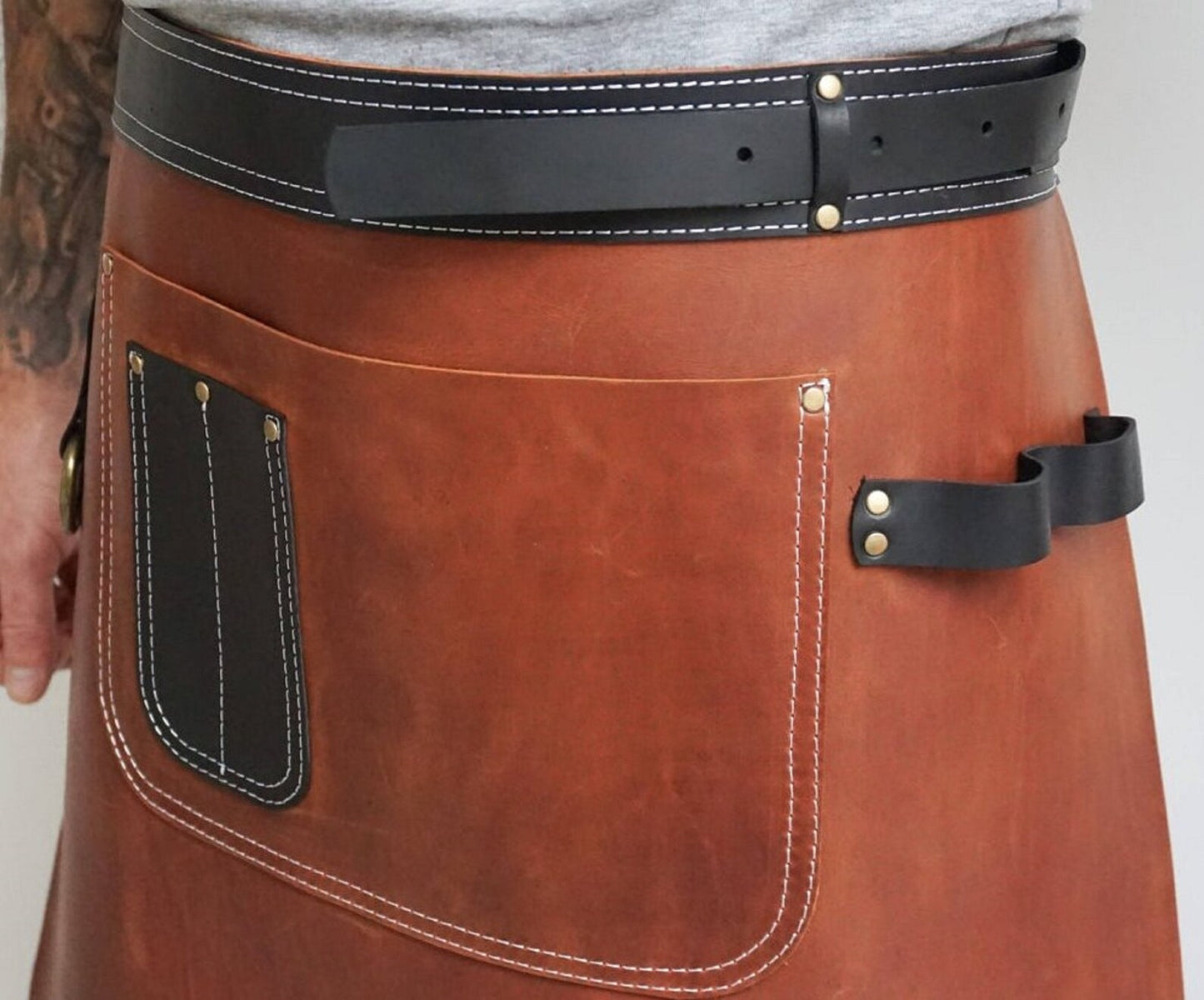 Leather Half Apron Waist Down